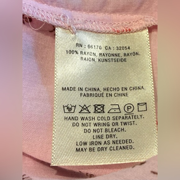 Anthropologie conversations Tank 8 of 52 Ant Print Button Front Pink SZ.med - Picture 4 of 14